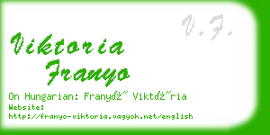 viktoria franyo business card